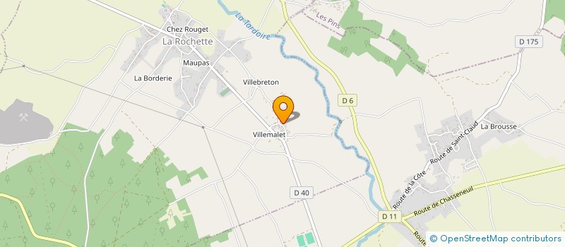 localisation de l'entreprise VILLEMALET à LA ROCHETTE