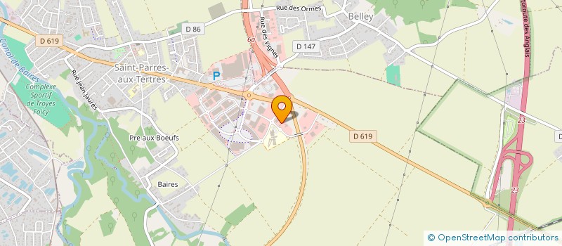 localisation de l'entreprise VILLEMIN à SAINT-PARRES-AUX-TERTRES
