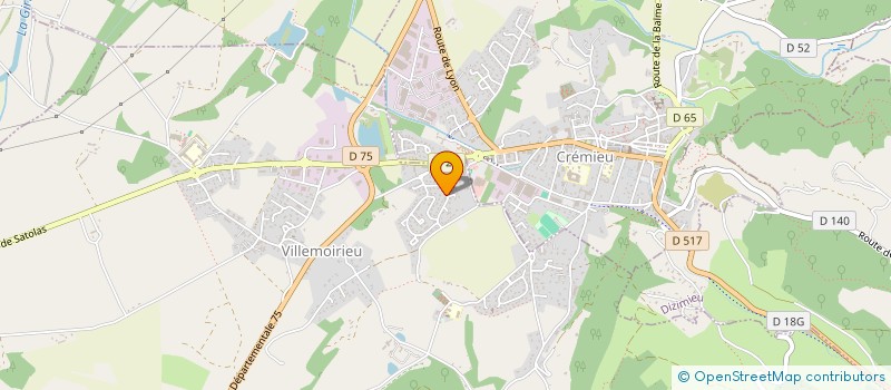 localisation de l'entreprise VILLEMOIRIEU DEMAIN  VILLEMOIRIEU