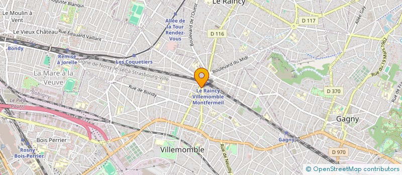 localisation de l'entreprise VILLEMOMBLE COIFFURE  VILLEMOMBLE