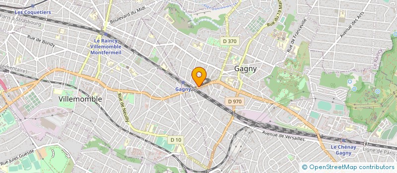 localisation de l'entreprise VILLEMOMBLE OPTIQUE à GAGNY