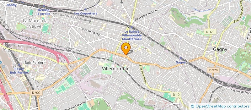 localisation de l'entreprise VILLEMONBLE VF à VILLEMOMBLE