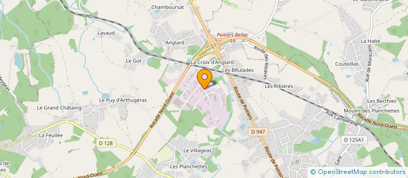 localisation de l'entreprise VILLEMONTEIL AQUITAINE à COUZEIX
