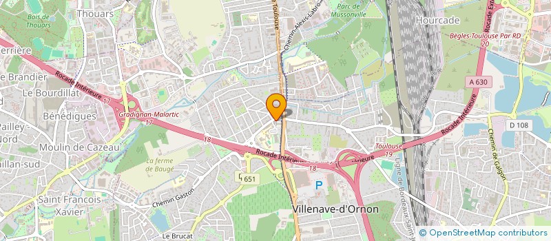 localisation de l'entreprise VILLENAVE D'ORTHO  VILLENAVE-D'ORNON