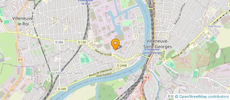 localisation de l'entreprise VILLENEUVE  VILLENEUVE-LE-ROI