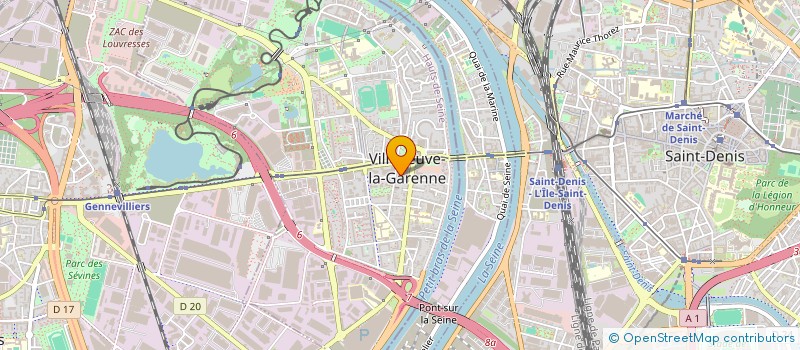 localisation de l'entreprise VILLENEUVE ANIMATION VIE URBAINE ET PREVENTION SPECIALISEE à VILLENEUVE-LA-GARENNE