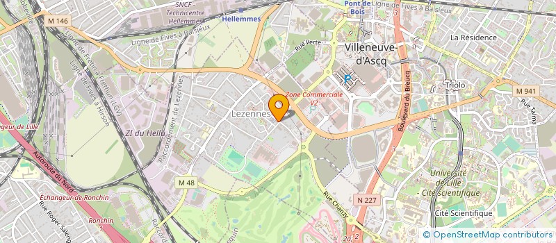 localisation de l'entreprise VILLENEUVE AUTO CONTROLE à LEZENNES