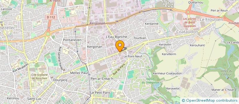 localisation de l'entreprise VILLENEUVE BREST  BREST