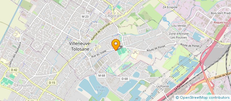 localisation de l'entreprise VILLENEUVE CYCLISTE à VILLENEUVE-TOLOSANE