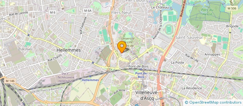 localisation de l'entreprise VILLENEUVE DISTRIBUTION AUTOMOBILES à VILLENEUVE-D'ASCQ