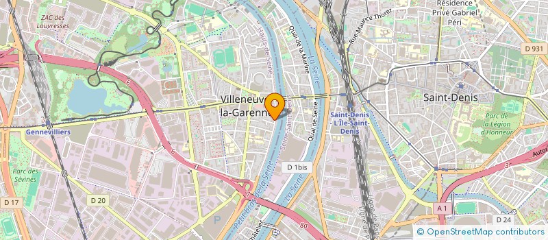 localisation de l'entreprise VILLENEUVE ENERGIES NOUVELLES  VILLENEUVE-LA-GARENNE