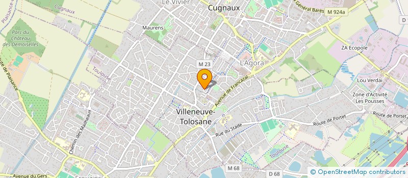 localisation de l'entreprise VILLENEUVE FUTSAL CLUB à VILLENEUVE-TOLOSANE