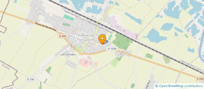 localisation de l'entreprise VILLENEUVE GARAGE à VILLENEUVE-LA-GUYARD