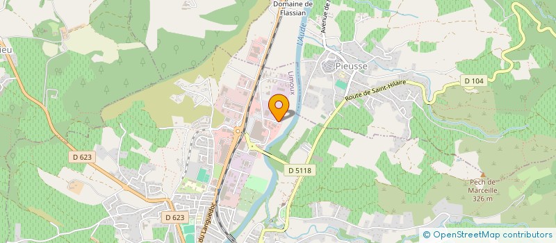 localisation de l'entreprise VILLENEUVE-LA-COMPTAL INVEST à LIMOUX
