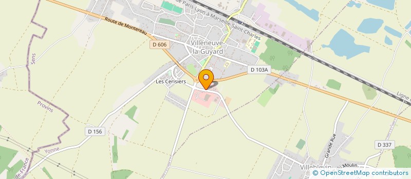 localisation de l'entreprise VILLENEUVE LAVAGE à VILLENEUVE-LA-GUYARD