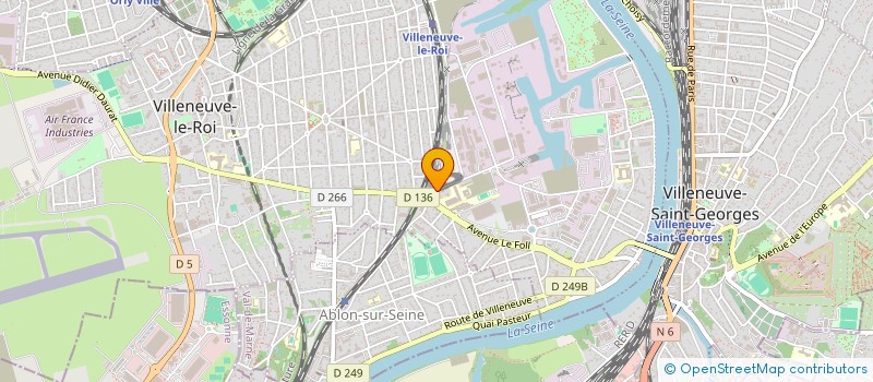 localisation de l'entreprise VILLENEUVE LE ROI ACTUALITES  VILLENEUVE-LE-ROI