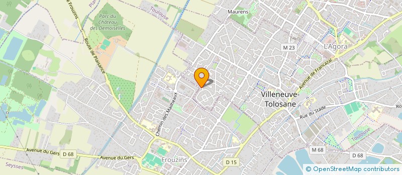 localisation de l'entreprise VILLENEUVE ORCHESTRAL  VILLENEUVE-TOLOSANE