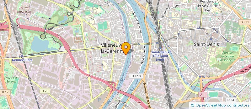 localisation de l'entreprise VILLENEUVE SERVICES GESTION à VILLENEUVE-LA-GARENNE