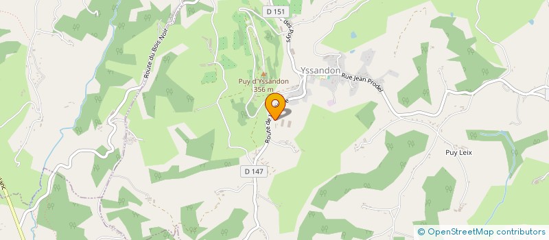 localisation de l'entreprise VILLENEUVE TP YSSANDON  YSSANDON