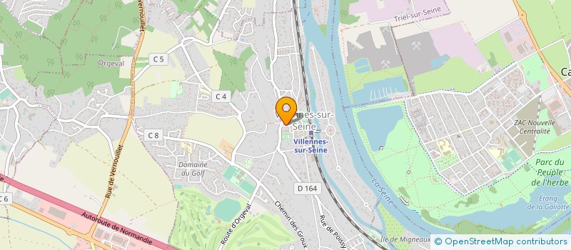 localisation de l'entreprise VILLENNES - INITIATIVES & EXPRESSIONS (V.I.E) à VILLENNES-SUR-SEINE