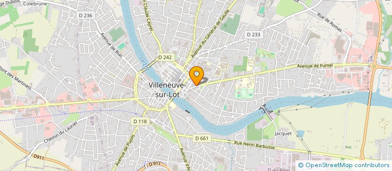 localisation de l'entreprise VILLENUEVE'ROCK'NROLL  VILLENEUVE-SUR-LOT