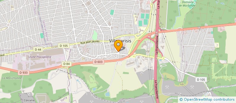 localisation de l'entreprise VILLEPARISIS AB 2  VILLEPARISIS