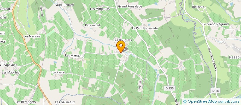 localisation de l'entreprise VILLEPASTOUR  PINEUILH