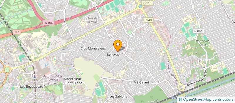 localisation de l'entreprise VILLEPINTE ASSOCIATION CITOYENNE DE PROXIMITE à VILLEPINTE