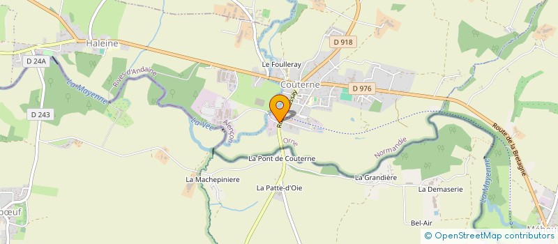 localisation de l'entreprise VILLERABOIS à RIVES D'ANDAINE