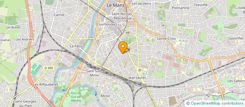 localisation de l'entreprise VILLERET  LE MANS