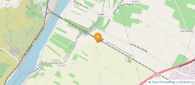 localisation de l'entreprise VILLEREY BTP à LIVRON-SUR-DROME