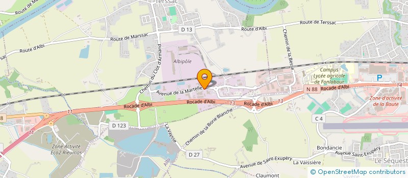 localisation de l'entreprise VILLEROC SA à TERSSAC