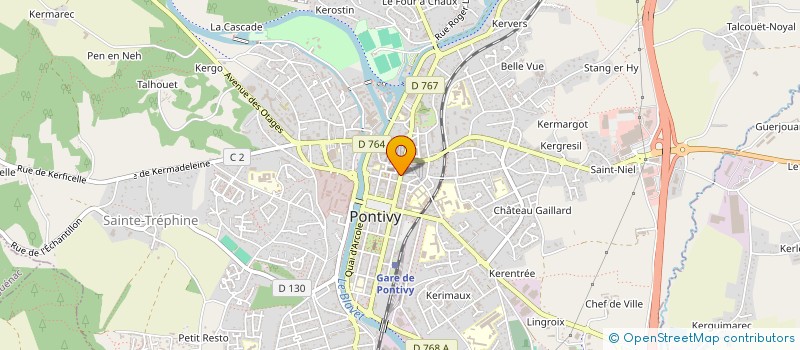 localisation de l'entreprise VILLEROUX-LEQUIEN  PONTIVY