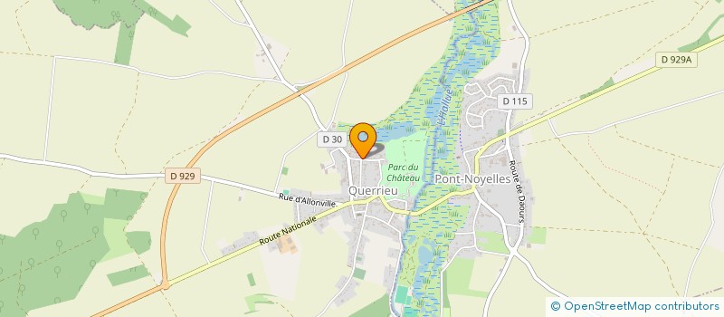 localisation de l'entreprise VILLERS BRETONNEUX LEBEURRE LOGISTIQUE 2  QUERRIEU