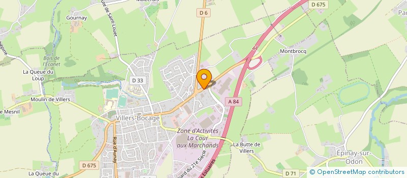 localisation de l'entreprise VILLERS MOTOCULTURE  VILLERS-BOCAGE