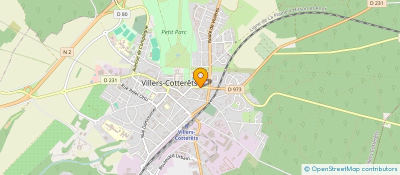localisation de l'entreprise VILLERS SERVICES  VILLERS-COTTERETS