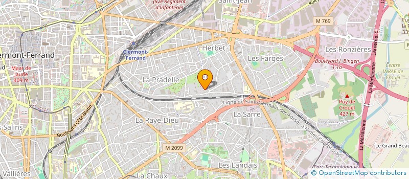 localisation de l'entreprise VILLES ET VILLAGES  CLERMONT-FERRAND