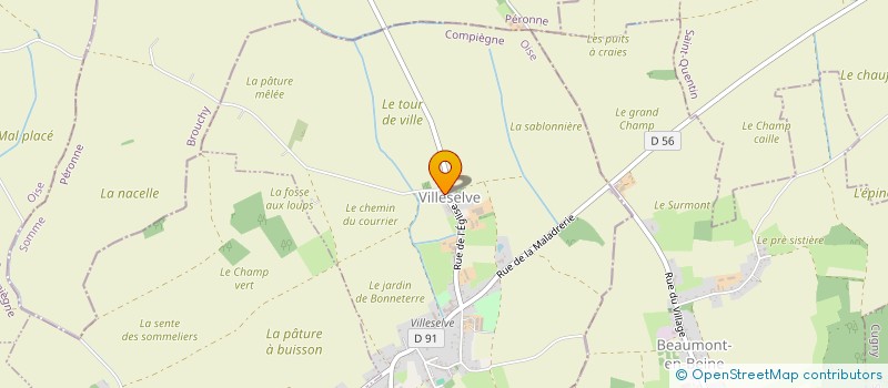 localisation de l'entreprise VILLESELVE EN FETE  VILLESELVE