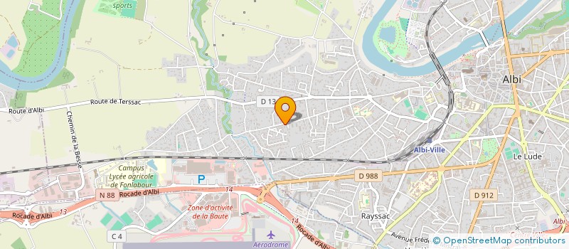 localisation de l'entreprise VILLETIMBAL à ALBI