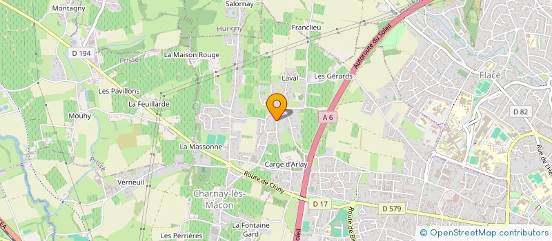 localisation de l'entreprise VILLETTE à CHARNAY-LES-MACON