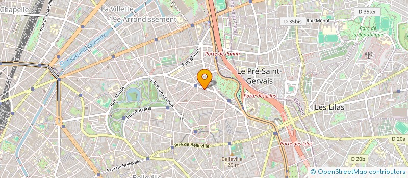 localisation de l'entreprise VILLETTE ET ALENTOUR  PARIS