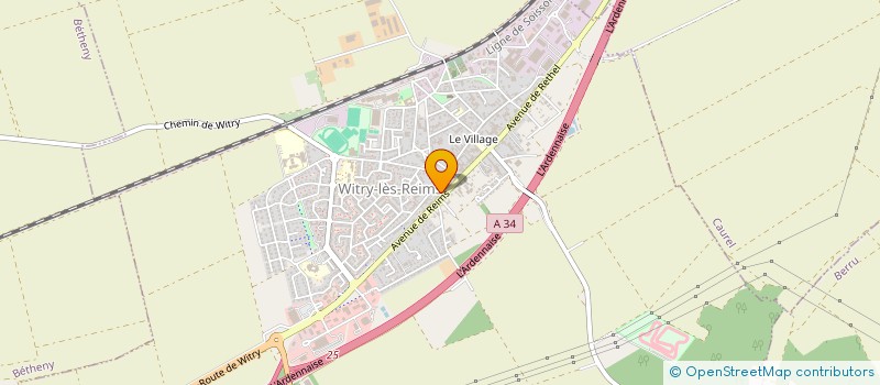 localisation de l'entreprise VILLETTE - NOEL  WITRY-LES-REIMS