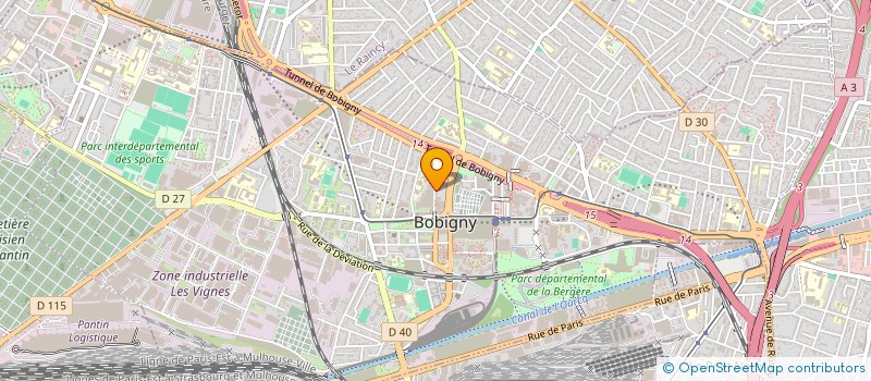 localisation de l'entreprise VILLETTE NORD à BOBIGNY