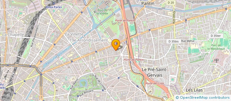 localisation de l'entreprise VILLETTE WORKOUT  PARIS