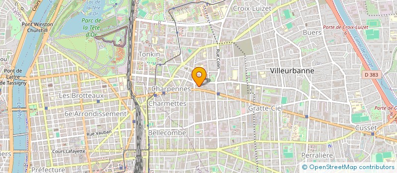 localisation de l'entreprise VILLEURBANNE ECHAPPEMENT à VILLEURBANNE