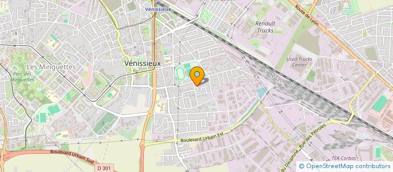 localisation de l'entreprise VILLEURBANNE LNICO  VENISSIEUX