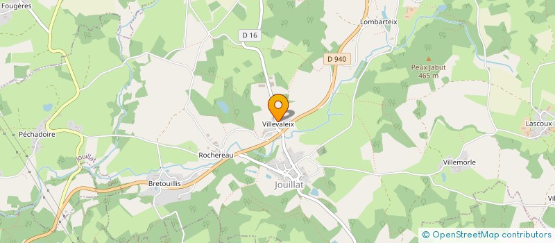localisation de l'entreprise VILLEVASOL à JOUILLAT
