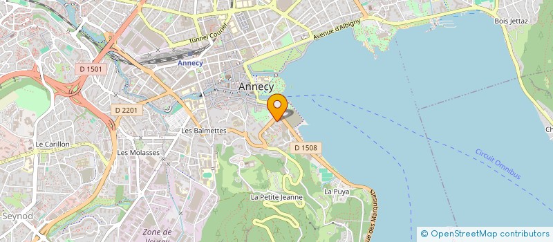 localisation de l'entreprise VILLIER PARTICIPATIONS à ANNECY