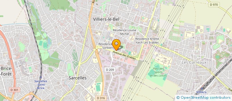 localisation de l'entreprise VILLIERECO à VILLIERS-LE-BEL