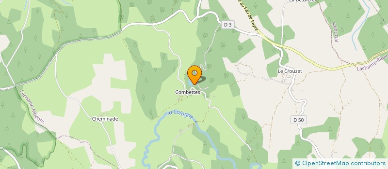 localisation de l'entreprise VILLIERS  LACHAMP-RIBENNES